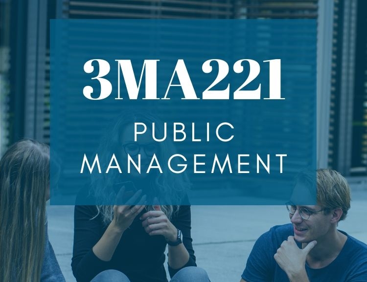 Bakalářský kurz Public Management 3MA221