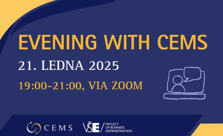 Chcete vědět více o programu CEMS? Zveme vás na Evening with CEMS 21. ledna v 19:00, online přes ZOOM