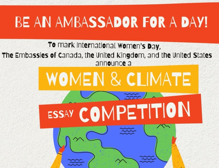 Velvyslanectví Kanady, Velké Británie a Spojených států amerických vyhlašují soutěž pro mladé ženy