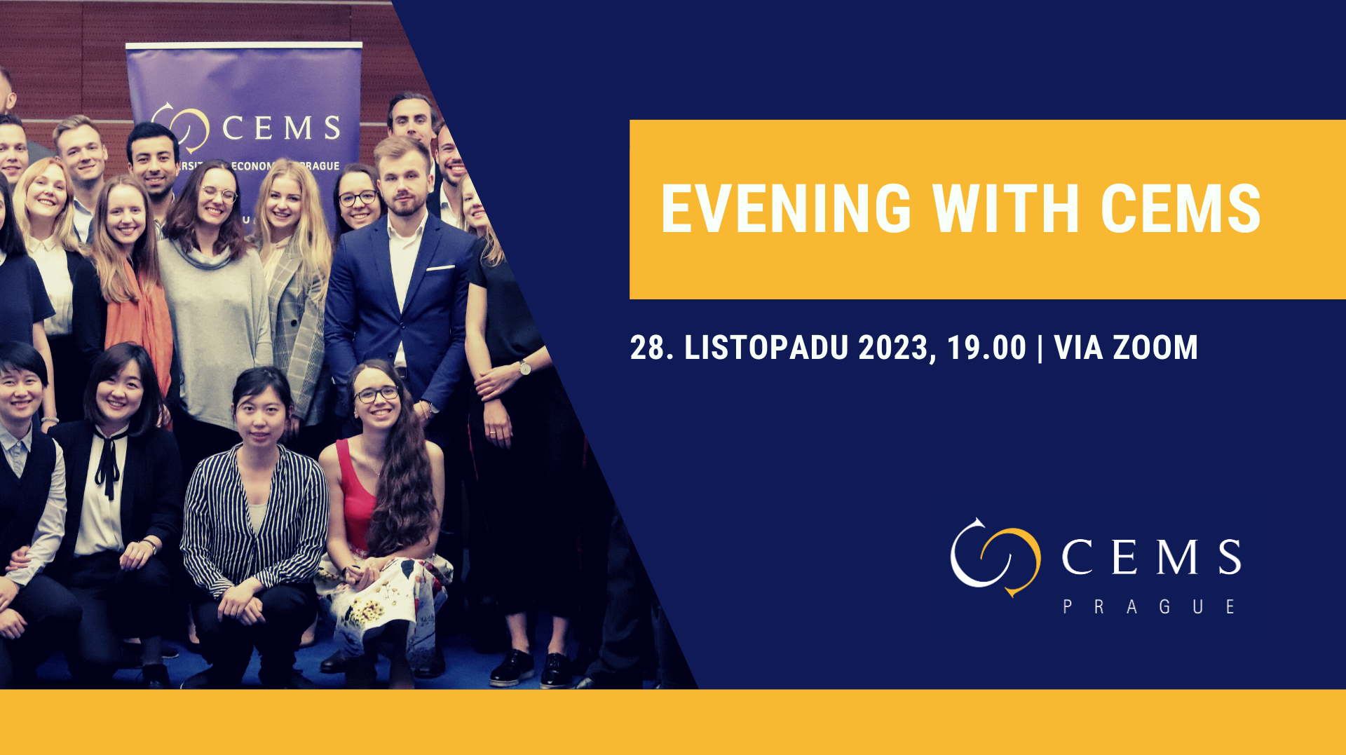 Evening with CEMS: Událost pro zájemce o studium /28. 11. 2023/