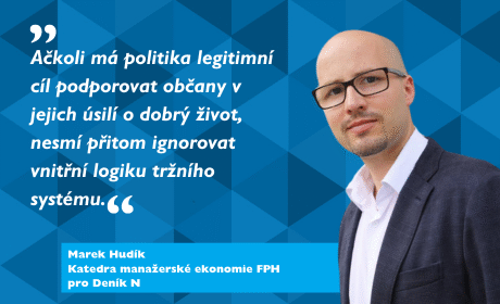 Komentář Marka Hudíka v Deníku N: Ekonomie není fyzika