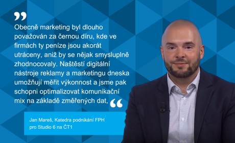 Jan Mareš ve Studiu 6 na ČT1 o tom, jak funguje cílená reklama