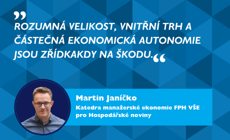 Martin Janíčko pro HN: Proč nejsme ekonomikou malou, nýbrž středně velkou a proč bychom za to měli být rádi