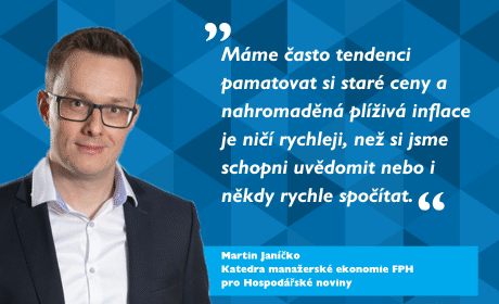Martin Janíčko o inflaci pro Hospodářské noviny