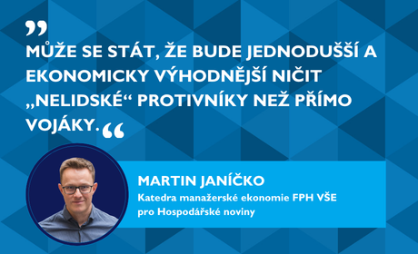 Martin Janíčko pro Hospodářské noviny: Umělá inteligence ovlivní podobu budoucích válek