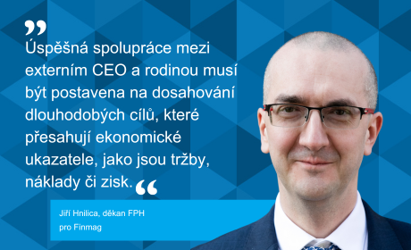 Článek Jiřího Hnilici o externím managementu v rodinných firmách ve Finmag