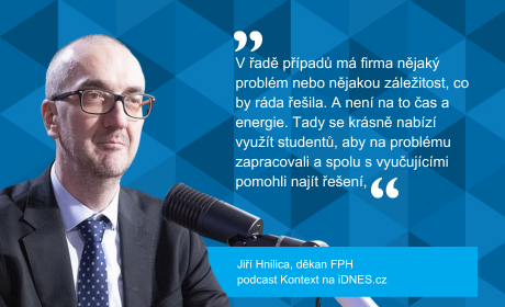 Jiří Hnilica o bakalářských projektech v podcastu Kontext na iDNES