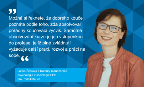 Lenka Šilerová o koučování pro Podnikatel.cz