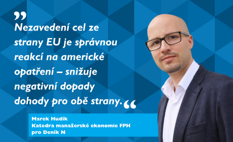 Marek Hudík o dohodě o clech a obchodu mezi USA a EU pro Deník N