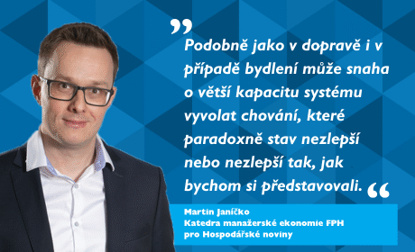 Martin Janíčko o Braessově paradoxu pro Hospodářské noviny