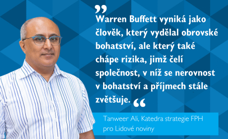 Tanweer Ali o Warrenu Buffetovi v Lidových novinách