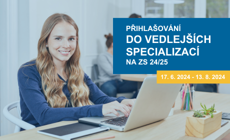 Přihlašování do vedlejších specializací na ZS 24/25 bylo spuštěno