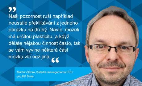 Martin Viktora o nadměrném užívání sociálních sítí v rozhovoru pro MF Dnes