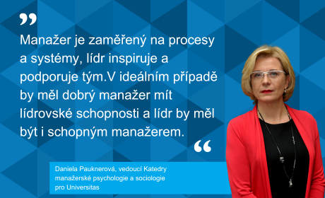 Daniela Pauknerová o leadershipu pro magazín vysokých škol Universitas