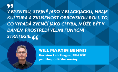 Rozhovor s Willem Bennisem v Hospodářských novinách: Složité strategie v nejisté době selhávají.