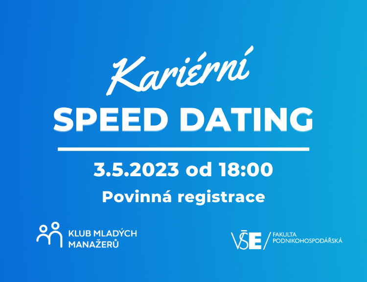 Kariérní speed dating s Klubem mladých manažerů /3.5. 2023/